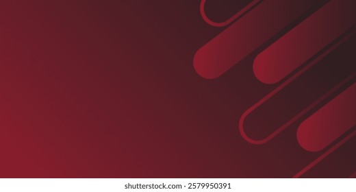 Red abstract background. Dynamic shapes composition.