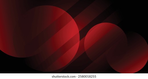 Red abstract background. Dynamic shapes composition.