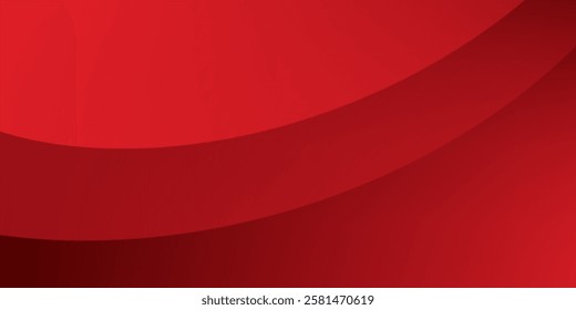 Red abstract background. Dynamic shapes composition
