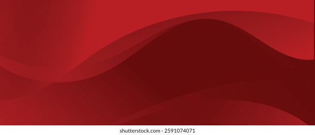 Red abstract background with dynamic shapes composition simple