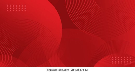 Red abstract background. Dynamic shapes composition. Eps10 vector