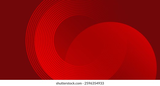 Red abstract background. Dynamic shapes composition background gradient red