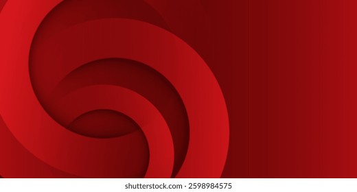 Red abstract background. Dynamic shapes composition