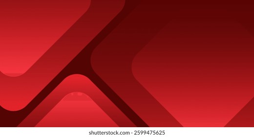 Red abstract background. Dynamic shapes composition. Eps10 vector