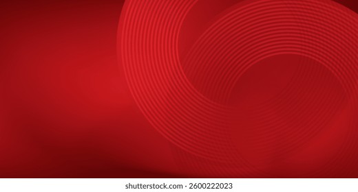Red abstract background. Dynamic shapes composition arts modern
