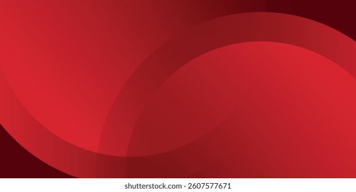 Red abstract background. Dynamic shapes composition art modern shape circle