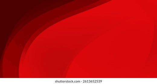 Red abstract background. Dynamic shapes composition. Eps10 vector