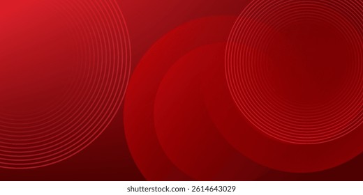 Red abstract background. Dynamic shapes composition. Eps10 vector