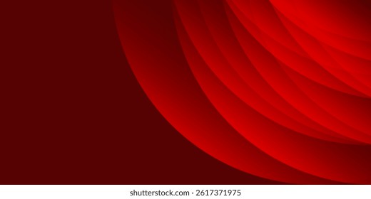 Red abstract background. Dynamic shapes composition. Eps10 vector illustration