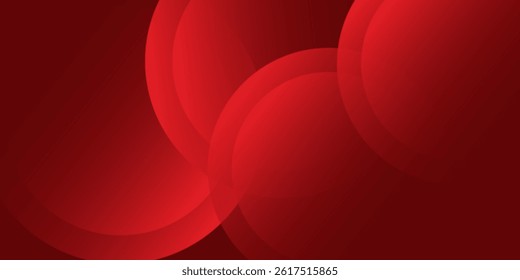Red abstract background. Dynamic shapes composition. modern vector geometric