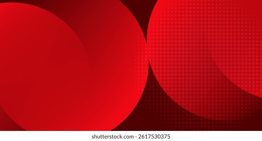 Red abstract background. Dynamic shapes composition.