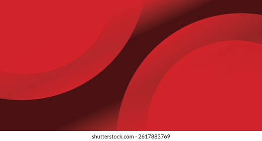 Red abstract background. Dynamic shapes composition. Eps10 vector
