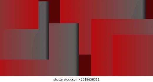 Red abstract background. Dynamic shapes composition. Eps10 vector