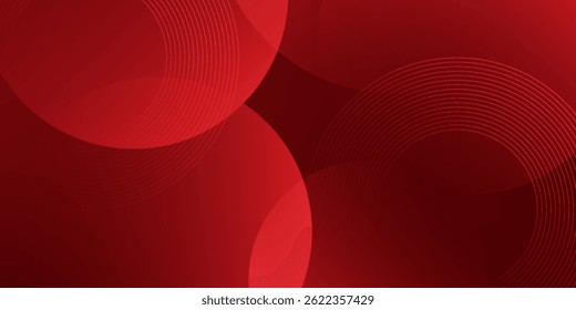 Red abstract background. Dynamic shapes composition. Eps10 vector