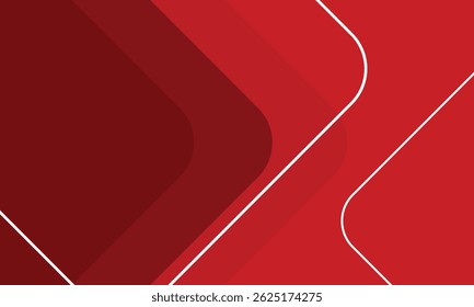 Red abstract background. Dynamic shapes composition. Vector illustration for banners, presentation templates and social media.