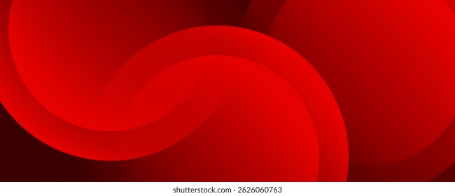Red abstract background. Dynamic shapes composition. Eps10 vector