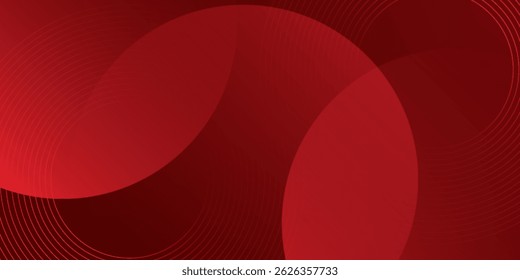 Red abstract background. Dynamic shapes composition. Eps10 vector