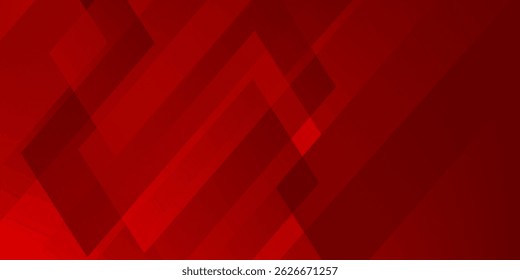 Red abstract background. Dynamic shapes composition. Eps10 vector