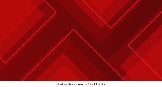 Red abstract background. Dynamic shapes composition. Eps10 vector