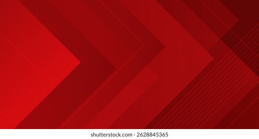 Fondo abstracto rojo. Composición de Formas dinámicas. Vector Eps10