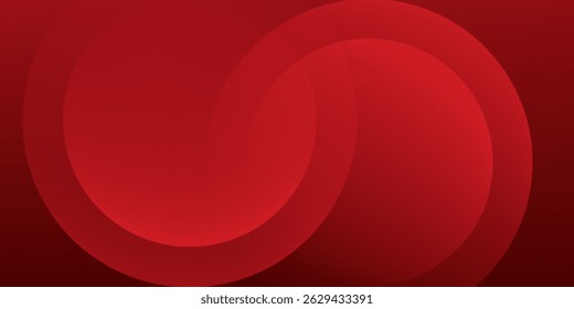 Red abstract background. Dynamic shapes composition. Eps10 vector