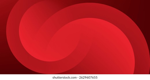 Red abstract background. Dynamic shapes composition. Eps10 vector