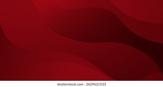 Fundo abstrato vermelho com formas dinâmicas composição simples