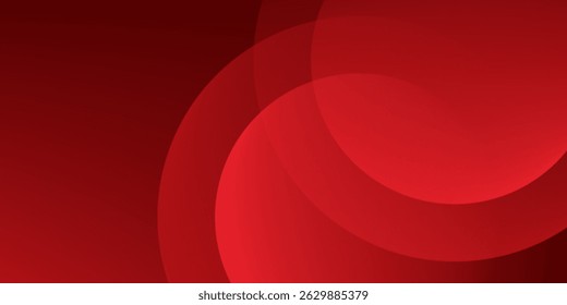 Red abstract background. Dynamic shapes composition. 