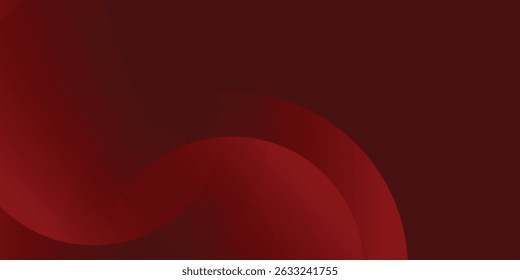 Red abstract background. Dynamic shapes composition modern vector
