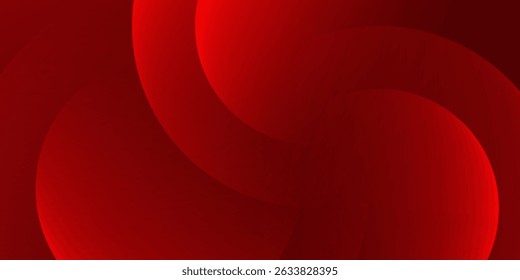 Fondo abstracto rojo. Composición de Formas dinámicas. Vector Eps10