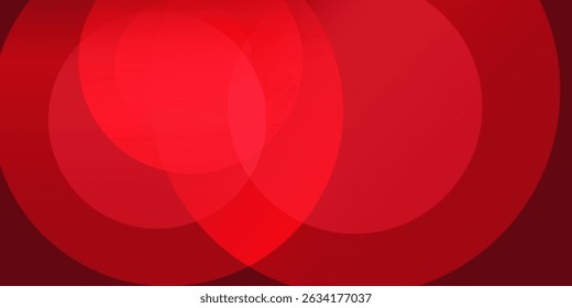 Red abstract background. Dynamic shapes composition red shape circle