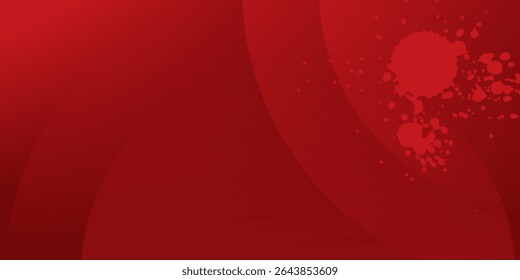 Red abstract background. Dynamic shapes composition. Eps10 vector