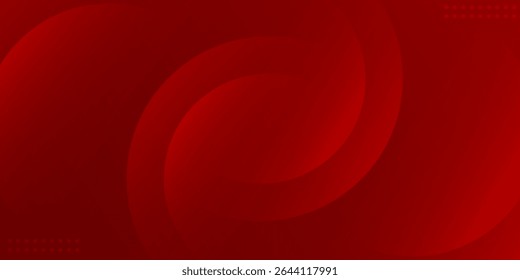 Red abstract background. Dynamic shapes composition, vector illustration