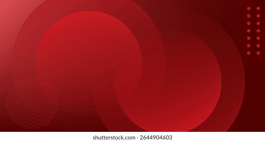 Roter abstrakter Hintergrund. Dynamische Formenzusammensetzung. EPS10-Vektor