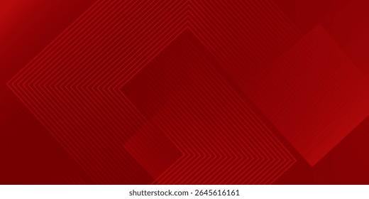 Red abstract background. Dynamic shapes composition. 