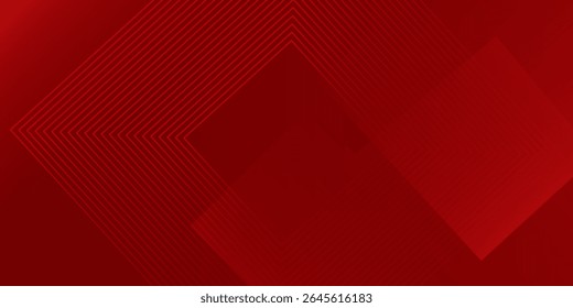Red abstract background. Dynamic shapes composition. 