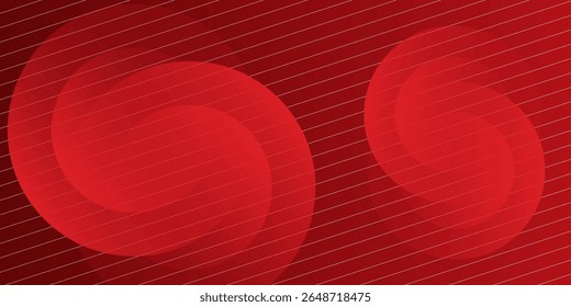 Red abstract background. Dynamic shapes composition. Modern simple concept art good modern vector line