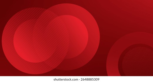 Red abstract background. Dynamic shapes composition. Eps10 vector