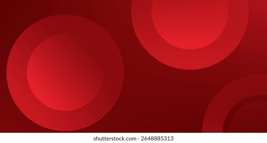 Red abstract background. Dynamic shapes composition. Eps10 vector