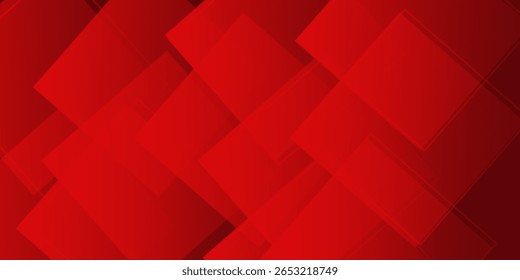 Red abstract background. Dynamic shapes composition. Eps10 vector
