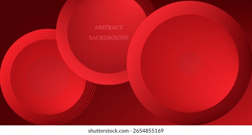 Red abstract background. Dynamic shapes composition. Eps10 vector