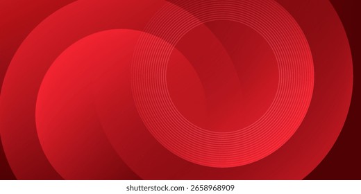 Red abstract background. Dynamic shapes composition. Eps10 vector