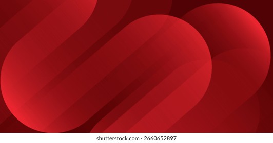 Red abstract background. Dynamic shapes composition. Futuristic technology concept.
