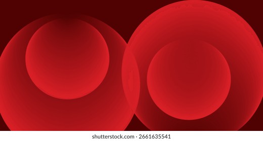 Red abstract background. Dynamic shapes composition. Eps10 vector
