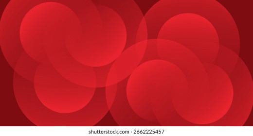 Red abstract background. Dynamic shapes composition. Eps10 vector