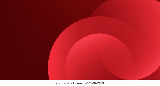 Red abstract background. Dynamic shapes composition. Eps10 vector