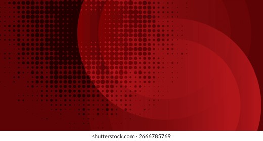 Red abstract background. Dynamic shapes composition.