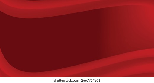 Roter abstrakter Hintergrund mit dynamischen Formen Zusammensetzung einfach