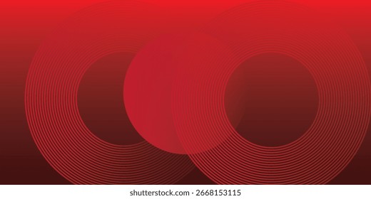 Red abstract background. Dynamic shapes composition background gradient red