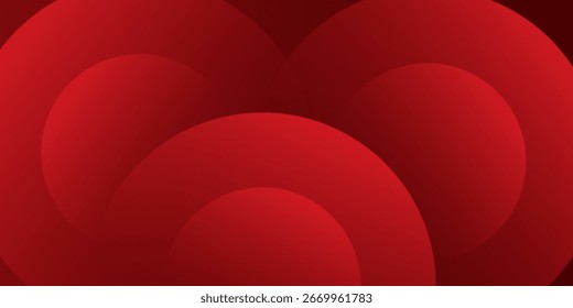 Red abstract background. Dynamic shapes composition. Eps10 vector
